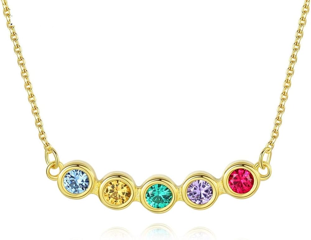 Melody Necklace Womens 925 Silver FiveColor Mix and Match