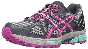 Image of ASICS Women's Gel-Kahana 8 Trail Runner, Dark Steel/Pink Glow/Mint, 7 M US