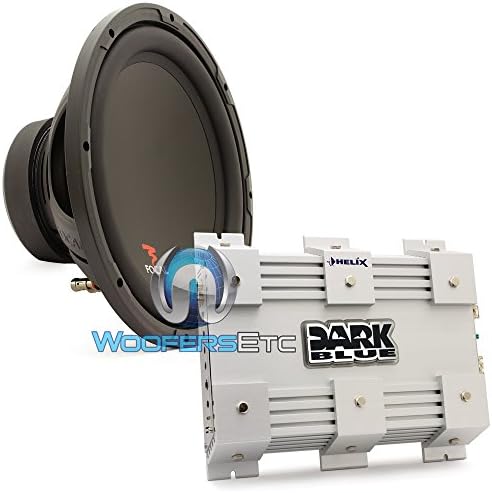 pkg Dark Blue 2 - Audiotec Fischer Helix 2-Channel 200W RMS 400W Max Amplifier + SUB P30 - Focal 12" 250W RMS 500W Max Single 4-Ohm Subwoofer