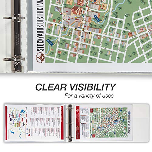 Samsill 50 Pack 11x17" Sheet Protectors, Poster Protector, Ledger Size