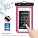 Tilaprecape 100% Waterproof Case With Sensitive PVC Touch Screen, Pink CellPhone Dry Bag Pouch With Super Sealability Technology For Cellphone Up To 6.5 Inches Diagonal
