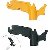 TonGass (2-Pack Multi-Purpose Plastic Utility Hook Attachment | for Poles-Screw-On Hook 3/4" Inner Diameter Fits Threaded Poles Extension Poles &amp; Broom Handles, Bird Feeder Pole Hanger Tool