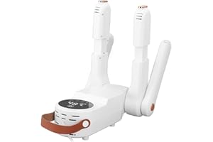 Xiuganpo Boot Dryer, Foldable Electric Shoe Warmer with 4 Drying Heads, 360 Degree Hot Wind Circulation, Extended Drying Head