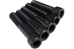 M7 Allen Screw Hex Socket Bolt Cap Head Screws Black 12.9 Steel Length 10-60mm (10,M7-1.0 x 45, Partial 25mm)