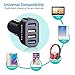 USB Car Charger, Tsevinsek 48W Quick Charge 3.0 Fast Car Charger Adapter with 4 Ports for Samsung Galaxy S10 S9 S8 S7 Plus, Note 9 8, iPhone Xs Max XR X 8 7 6 Plus, iPad, Google Pixel and More Phones