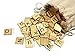 Maggift Wooden Letter Tiles (300 Pieces)