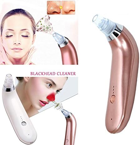 Blackhead Vacuum Suction Cleanser Machine Microdermabrasion Blackhead Remover Skin Pore Cleaning Peeling Diamond Dermabrasion Cleaner (White)