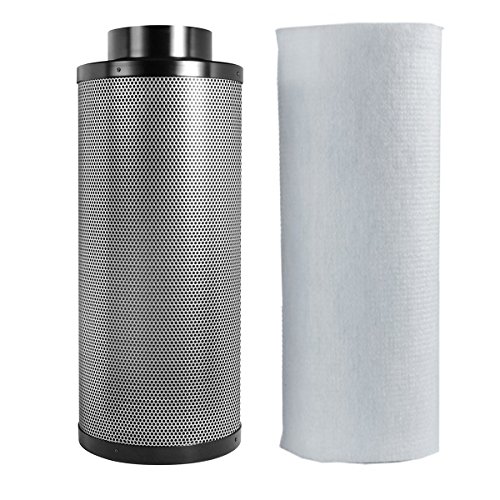 Penck 6 Inch Carbon Filter Premium RC-48 Virgin Coconut Activated Charcoal Air Scrubber for Inline Duct Fan Combos, Indoor Gardens, Grow Tents, Hydroponics, Odor and Smoke Control