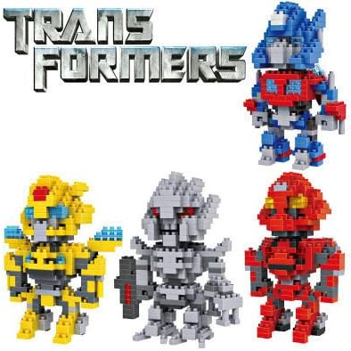 ChangingWood New 4Box LOZ Diamond Mini Block Transformers Set - 960 pcs - Parent-child Games - Children's Educational Toys