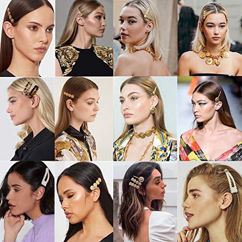 image for YMHPRIDE 24 Pcs Fashion Women's Hair Clips Hair Pins Hair Barrettes Ha