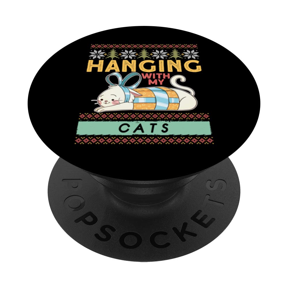 Hanging With My Cats PopSockets Swappable PopGrip