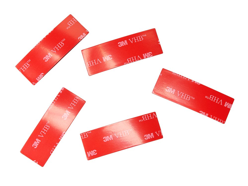 TapeCase 3M 4910 3/4" x 4"-100 VHB 4910 Clear Double Sided General Purpose Acrylic Tape, 40 mil (1.02mm) Thick, 0.75 in x 4 in Square/Rectangle, 100 Pieces/Pack - (1 Pack) (Pack of 100)
