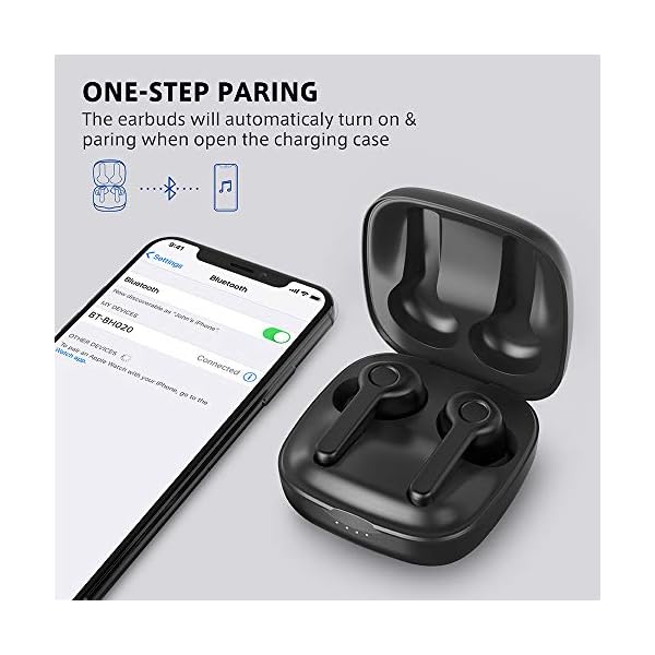 Wireless-Headphones-Boltune-Bluetooth-50-Stereo-Headphones-True-Wireless-in-Ear-Earbuds-IPX7-Waterproof-Wireless-Eardphones-with-Quick-Charging-CaseBuilt-in-Mic-3D-Stereo-40Hrs-Playtime Wireless Headphones, Boltune Bluetooth 5.0 Stereo Headphones True Wireless in-Ear Earbuds IPX7 Waterproof Wireless…