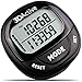 3DActive 3D Pedometer PDA-100| Best Pedometer for Walking with 30-Days Memory. Accurate Step Counter, Calorie Counter, Distance Miles/Km & Daily Target Monitor. (Black/Black)
