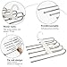 WAOU Hangers Multi-Layer Hanging Pants.5 in 1 Pants Rack Stainless Steel Pants Hangers Folding Storage Rack Space Saver Storage for Trousers Scarf Tie Belt Adjustable(1 Pack)
