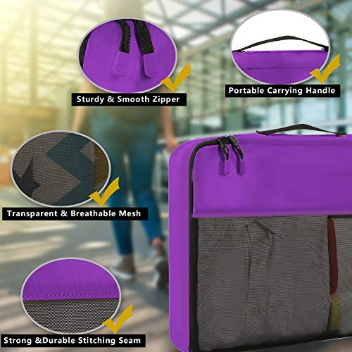 BAGAIL 6 Set / 8 Set Packing Cubes Luggage Packing Organizers for