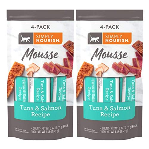 SIMPLY NOURISH Mousse Cat Treat Tuna and Salmon - 2 Pack