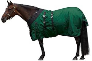 STORM SHIELD Contour Collar Extreme II Horse Turnout Blanket | Contour Collar | 1680D Durable Outer Fabric | Seam Sealed | Weather Protection | Winter Horse Blanket with Multiple Warmth Levels