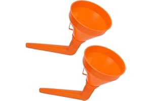 Generic Oil Filling Funnel Durable Easy to Use Gasoline Funnel for Automotive Motorcycle 2 Sets Wide Mouth Convenient Plastic