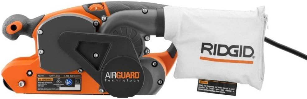 RIDGID R2740 Heavy Duty Variable Speed Belt Sander 3 in. x 18 in - Power Belt Sanders - 
