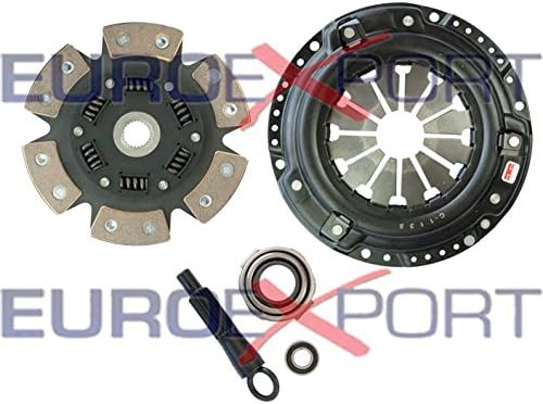 Competition Clutch Disc and Pressure Plate Kit for Honda D15 D16 D17 SOHC Civic Del Sol Ceramic 6 Puck Sprung Stage 4 8022-1620