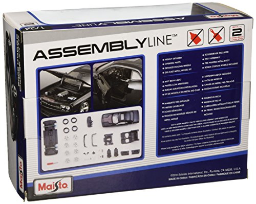 Maisto 1:24 Scale Assembly Line 2008 Dodge Challenger SRT8 Diecast Model Kit (Colors May Vary)