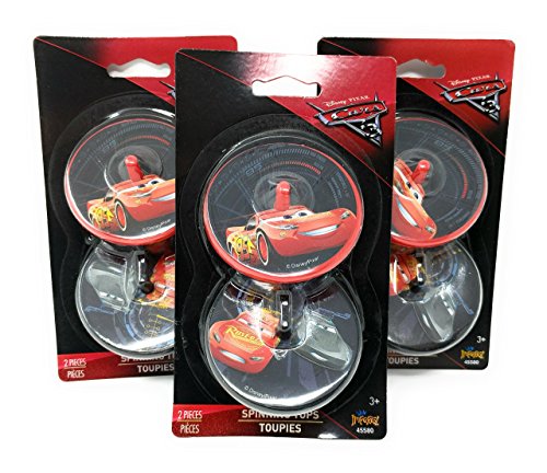 Disney Cars 3 Spinning - Tops Set of 6