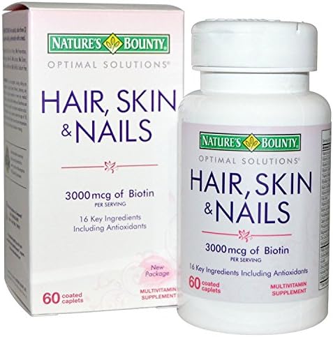 Vitaminas Para Fortalecer El Cabello, Las Uñas Débiles y Mejoran La Calida De Su Piel- 60 Capsulas
