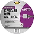 M-D Building Products Platinum Black Foam Waterproof Weatherseal for Multi-Purpose 20 ft. L X 0.5 in