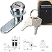 ELEGIANT Cam Lock File Cabinet Mailbox Desk Drawer Locker + 2 Keys for Arcade Cupboard Mailbox