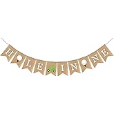 Hole in One Burlap Banner, Golf Banner for First Year Birthday,Golf Party Decorations and Supplies