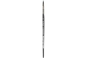 da Vinci Watercolor Series 498 Casaneo Paint Brush, Round Quill New Wave Synthetics, Size 0