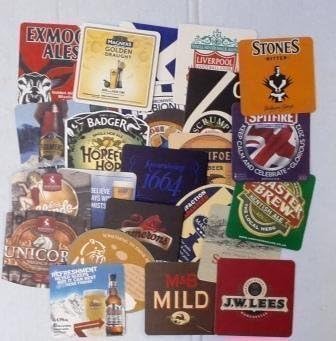 Traditional Pub Beer Mats (Pack of 25) - Series 2, Brown