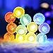 Vmanoo G12 Battery Operated String Lights 50 LED Fairy Christmas Lighting Decor Timer For Outdoor Indoor Garden Patio Lawn Holiday Decorations (Multi Color)