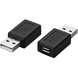 SIENOC USB 2.0 a Male to Micro USB Female Converter Adapter Adaptor Pack of 2