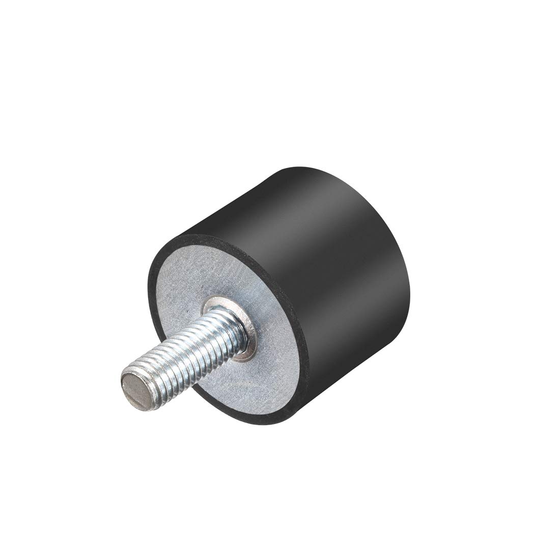 sourcing map M10 Thread Rubber Mounts,Vibration Isolators,Cylindrical Shock Absorber with Studs 40 x 30mm