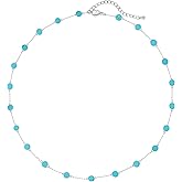 WMISIY Western Jewelry Turquoise Necklaces for Women 18K Gold Plated/Siver Beaded Choker Boho Necklace Handmade Beach Summer Everyday Gifts for Her