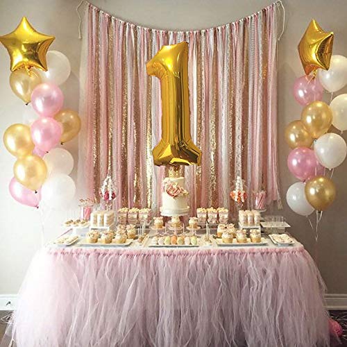 Mother Fabulous First Birthday Baby Girl Balloons Decoration 40