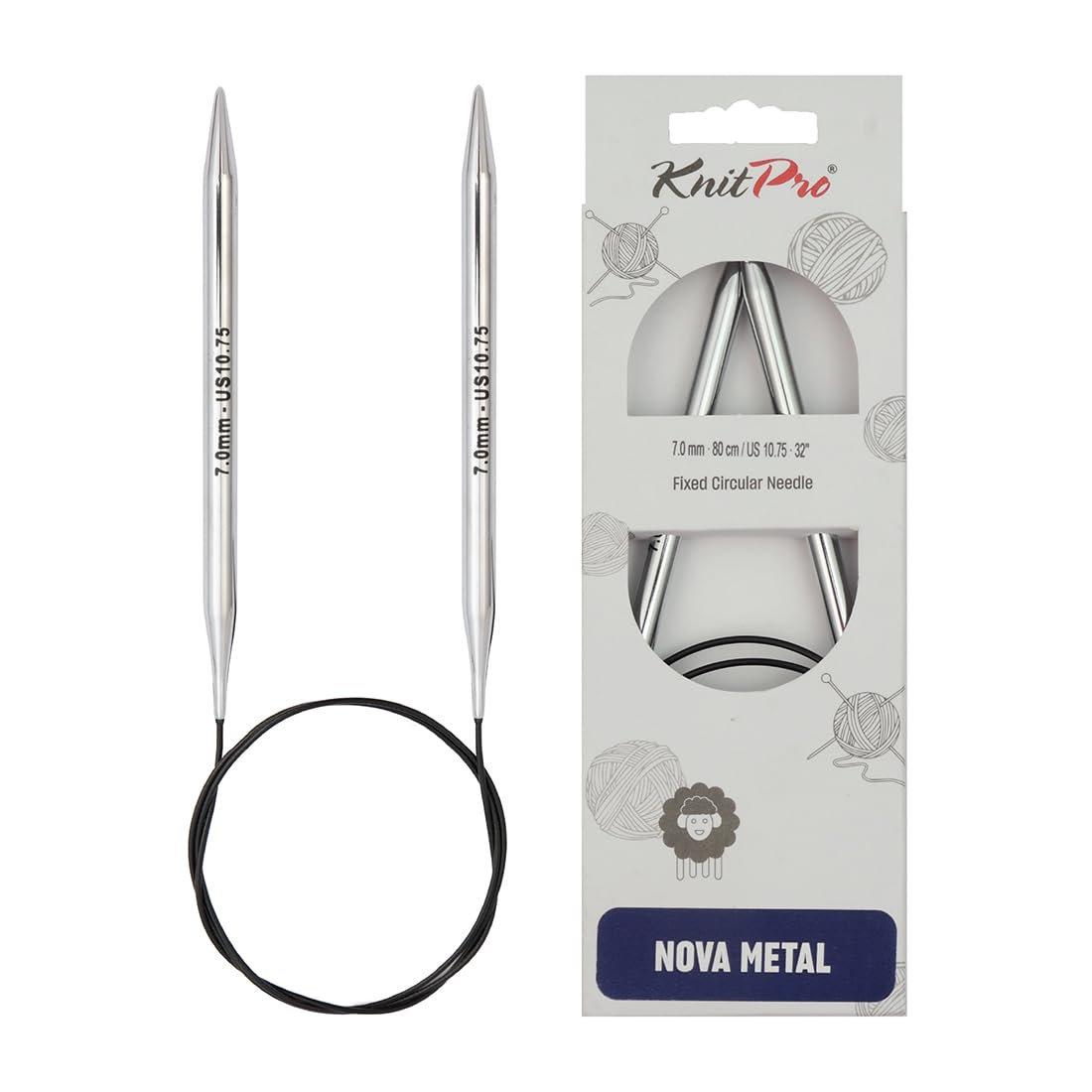 KnitPro Nova Fixed Circular Needles 40" (100cm) | 7.00mm