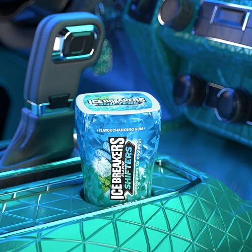 ICE BREAKERS FLAVOR SHIFTERS WINTERGREEN TO COOLMINT FLAVORED SUGAR FREE CHEWING GUM BOTTLES, 3.24 OZ (40 PIECES, 6 COUNT)