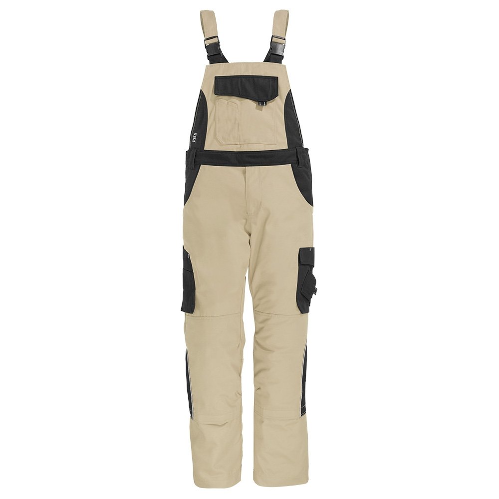 FHB 130630-1320-28 Size 28 "Eckhard" Overall - Beige/Black