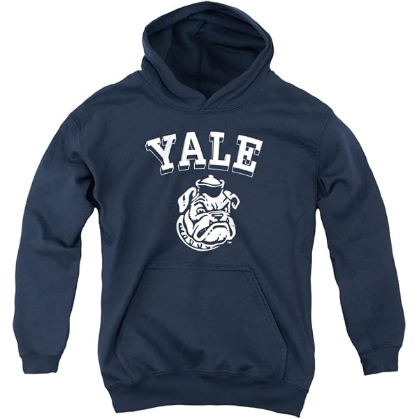 Sweat à Capuche Vintage Yale University Bulldogs – Taille XXL Gris, Coupe Régulière, Coton
