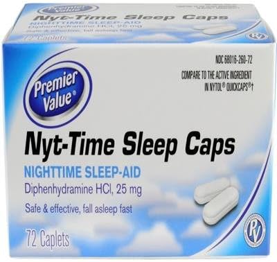PV Nyt-Time 25mg Sleep Caplets - 72ct