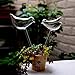 Mehome Self Watering Globes Aqua Bulbs Hand-Blown Mini Glass Automatic Plant Waterer Decorative Design,Set of 2 (Bird)