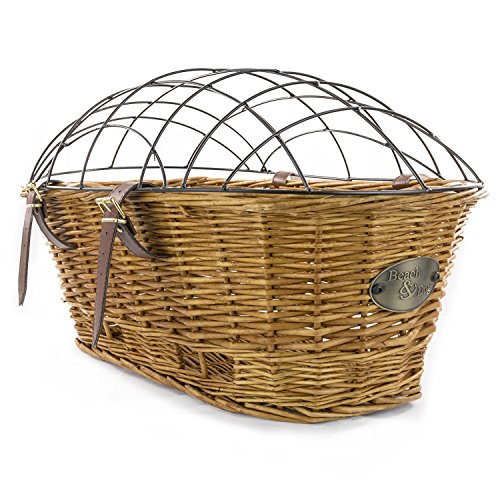 Rear Mount Willow Bicycle Basket with Safety Cage – Hand Crafted By Beach and Dog Co (Myrtle Beach)