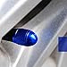 GODESON Blue Car Tire Valve Stems Cap Bullet Style Tire Valve Cap from, 4 Pcs/Set, Aluminum Tire Wheel Stem Air Valve Caps for 8V1 US Schrader Valve, Dustproof Caps