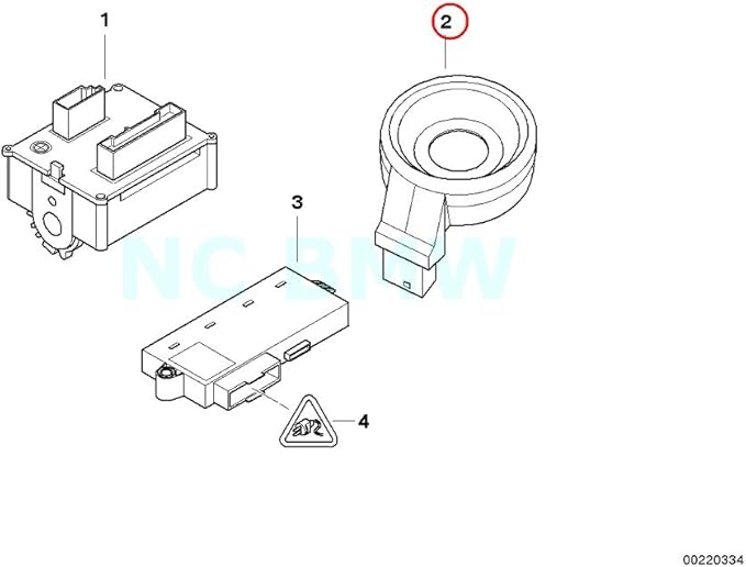 BMW Genuine Ring Antenna Automotive