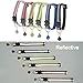 D-buy 6 Pcs Cat Collars with Bell, Breakaway Cat Collar with Bell, Reflective Cat Collar, 6 Colors Nylon Cat Collar