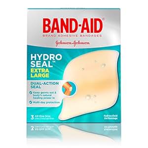 aid band bandages hydro seal adhesive blisters waterproof extra brand