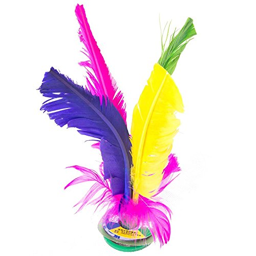 HDYD Colorful Feather Chinese Jianzi Kicking Shuttlecock Foot Exercise